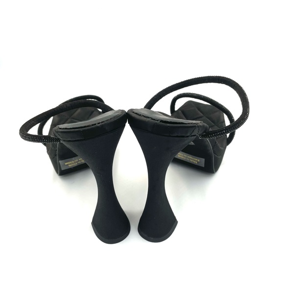 Jeffrey Campbell Movie Slide Black Crystal Sandal - Picture 7 of 10